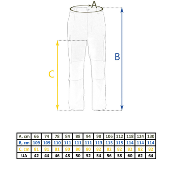 Бойові штани Tailor G3 з наколінниками ММ-14 піксель ЗСУ, 50
