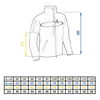 Куртка Vik-Tailor SoftShell з липучками для шевронів Multicam, 60