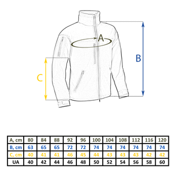 Кофта Фліс з мембраною Vik-Tailor GEN.II Мультикам, 50