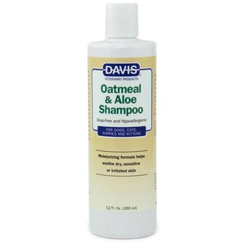 Шампунь Davis Oatmeal & Aloe Shampoo девіс вівсяне борошно з алое гіпоалергенний для собак і котів 355 мл