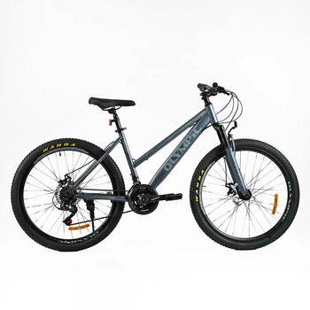 Велоcипед Спортивный Corso OLYMPIC 26", 21 скорость, стальная рама 17", SunRun. Blue (138175)