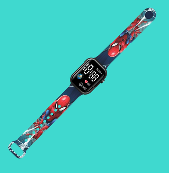 Детские наручные электронные часы Spider Man Watch Спайдермен (Человек паук) - красный (AN)32137