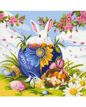 Картина за номерами на підрамнику Символи Великодня © artdi.ua