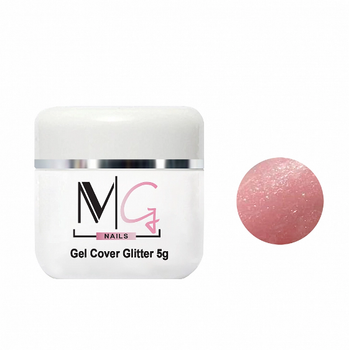 Гель камуфлирующий для наращивания MG Nails UV Gel Glitter Cover 5 мл