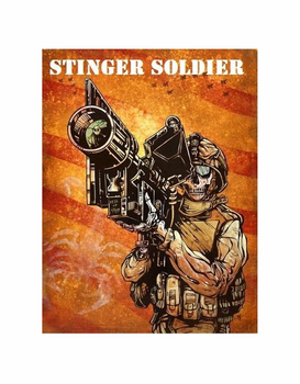 Шеврон патч " STINGER SOLDIER " на липучке велкро