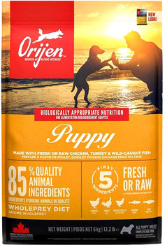 Сухий корм для цуценят Orijen Puppy 6 кг (0064992180607)