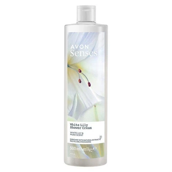 AVON SENSES Крем-гель для душу «Біла лілія» 500ml