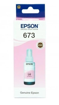 Оригинальные чернила Epson L800/L805/L810/L850/L1800 № 673 (Light Magenta) 70ml (C13T67364A)