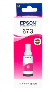 Оригинальные чернила Epson L800/L805/L810/L850/L1800 №673 (Magenta) 70ml (C13T67334A)