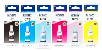 Оригинальные чернила EPSON для L800/L1800/L805/L810/L850 B/C/M/Y/LC/LM C13T673 6*70 мл Комплект чернил Епсон 6