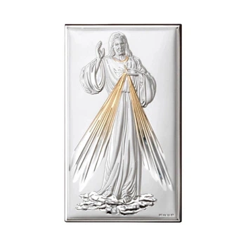 Серебряная икона Иисус Милосердный (12 x 20 см) Valentі 81321 4XL ORO
