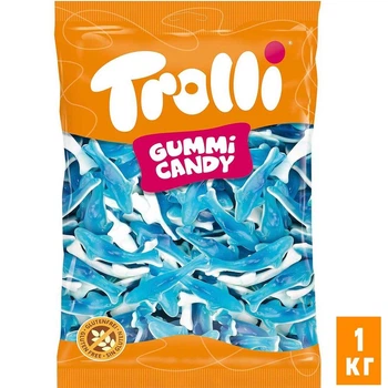 Желейные конфеты Trolli Акулы 1 кг