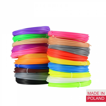 Набір Еко пластику PLA для 3D ручок 70 метрів (14 кольорів по 5 метрів)