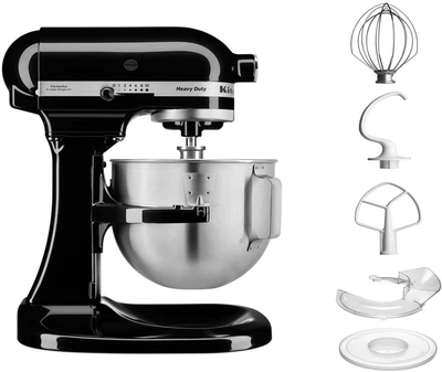 Кухонна машина KitchenAid Heavy Duty 5KPM5EOB з відкидним блоком чорний