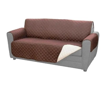 Покривало накидка на диван двостороння водонепроникне Couch Coat Коричневий