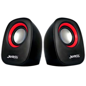 Дротові комп'ютерні колонки PC 2.0 USB JEDEL M600 USB+3.5mm, 2x3W, 90Hz-20KHz, з регулятором гучності