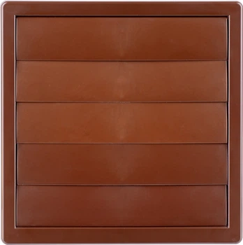 Вентиляционная решетка с гравитационными жалюзи AIRROXY KzZ 170x170 100 Brown (02-309)