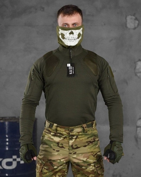 Тактическая боевая рубашка убакс с демфером 5.11 Tactical S олива (86421)
