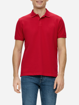 Koszulka polo męska slim fit s.Oliver 10.3.11.13.121.2138262-3160 XL Czerwona (4099974197904)