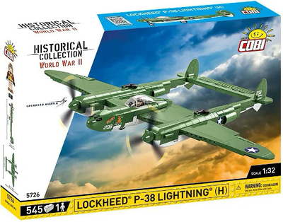 Конструктор Cobi Historical Collection World War II Lockheed P 38 Lightnin H 545 деталей (5902251057268)