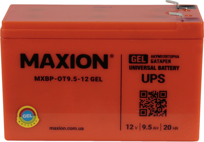 АКБ UPS 12V 9,5-А/ЧL+ (Maxion) (151х65х100) 12-9.5