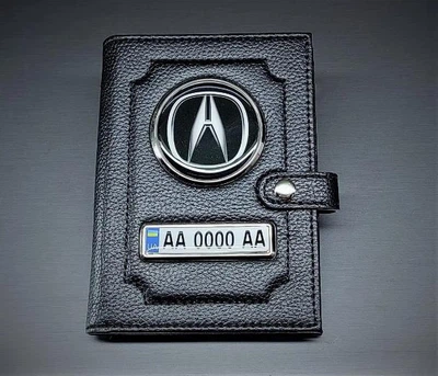 Портмоне для автодокументів з номером та логотипом Acura