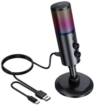 Конденсаторний ігровий мікрофон для смартфона для запису RODD AK-9 RGB
