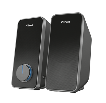 Колонки 2.0 Trust Arys, Black, 14 Вт, працює від USB, роз'єм для навушників, лінійне підключення, регулятор гучності з підсвічуванням (20179)