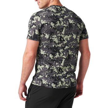 Футболка тактична потовідвідна 5.11 Tactical No Mercy PT-R Short Sleeve Top Shadow Jungle Canopy Camo 2XL (82133-1081)