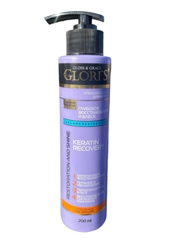 Крем бальзам Gloris для волос Keratin Recovery 200мл