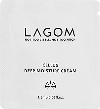 Зволожуючий крем з рослинними стовбуровими клітинами Lagom Cellus Deep Moisture Cream 1,5 ml (пробник)
