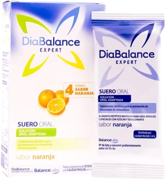 Дієтична добавка Diabalance Suero Oral Naranja 4 шт (8470001679901)