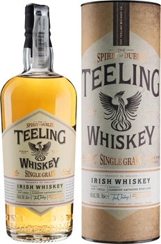 Виски Teeling Single Grain 0.7 л 46% в тубусе (5391523270175)