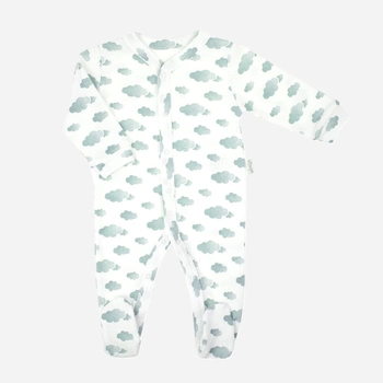 Pajacyk niemowlęcy dla chłopca Nicol 205031 62 cm Biały/Szary (5905601015130)