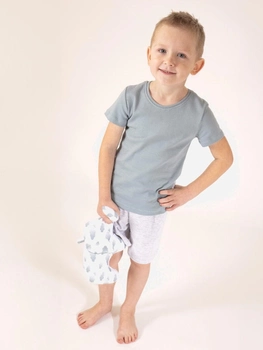 Дитяча піжама для хлопчика Nicol 205037 92 см Білий/Сірий (5905601015345)