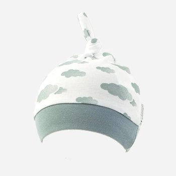 Дитяча шапочка-вузлик для хлопчика Nicol 205054 86 см Білий/Сірий (5905601015512)