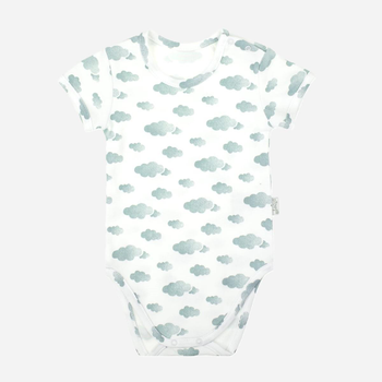Niemowlęce body koszulka dla chłopca Nicol 205095 74 cm Biały/Szary (5905601015697)