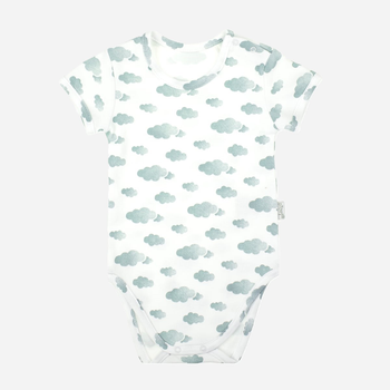 Dziecięce body koszulka dla chłopca Nicol 205095 80 cm Biały/Szary (5905601015703)
