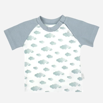 Dziecięca koszulka dla chłopca Nicol 205138 110 cm Biały/Szary (5905601016014)