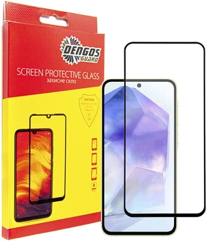 Защитное стекло для смартфона Samsung Galaxy A55 5G DENGOS Black (TGFG-345)