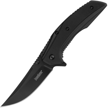 Нож складной Kershaw Outright (длина:181мм, лезвие: 76мм, черное), черный