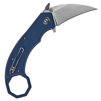 Нож складной керамбит Boker Plus HEL Karambit (длина 170 мм, лезвие 61 мм), синий