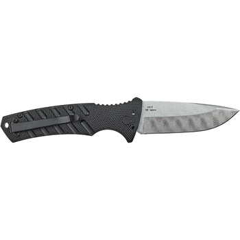 Нож складной Boker Plus Strike Damascus (длина: 201мм, лезвие: 82мм), черный