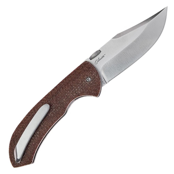 Нож складной Boker Plus Pocket Bowie (длина 158 мм, лезвие 68 мм), коричневый