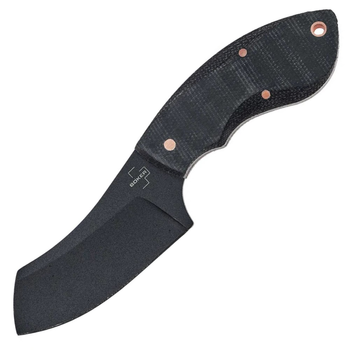 Нож фиксированный Boker Plus Rhino Black (длина 155 мм, лезвие 76 мм, черное), черный