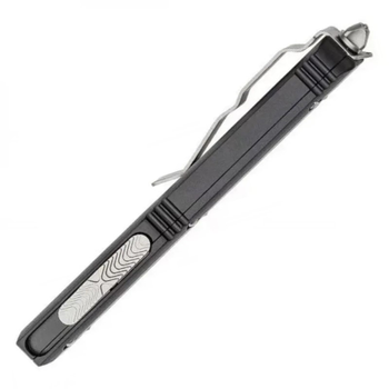 Нож автоматический Microtech Ultratech Bayonet Stonewash (длина: 213 мм, лезвие: 86 мм), черный