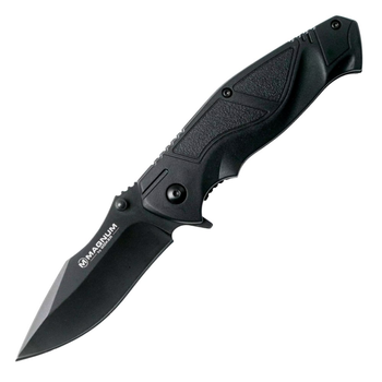 Нож складной Boker Magnum Advance All Pro (длина 195 мм, лезвие 80 мм, черное), черный