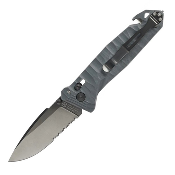 Нож TB Outdoor CAC S200 Army Knife G10 полусеррейтор (длина 230 мм, лезвие 85 мм), синий