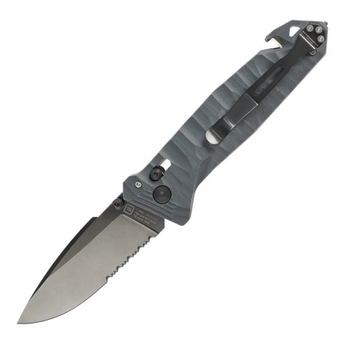 Ніж TB Outdoor CAC S200 Army Knife G10 напівсерейтор (довжина 230 мм, лезо 85 мм), синій