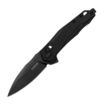 Нож складной Kershaw Monitor (длина: 183 мм, лезвие: 76 мм, черное), черный